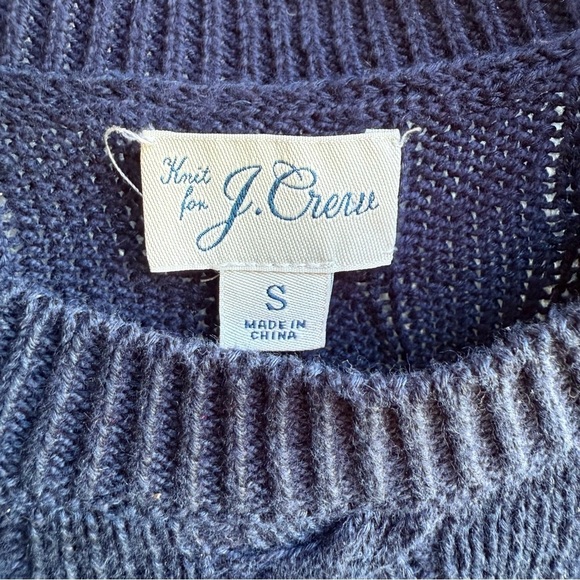 J. Crew  Plaited linen cotton cable-knit sweater - Picture 2 of 5